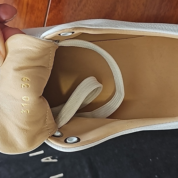 Maimai Edith Metallic Butterfly White Platform Leather Sneakers Sz 9 EUC - Picture 10 of 12